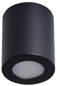KANLUX Stropné vonkajšie LED osvetlenie AMANITO, 1xGU10, 10W, 8cm, okrúhle, čierne