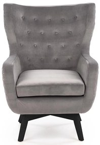 Kreslo Marvel sivá/čierna