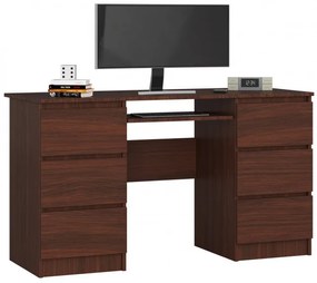 Kancelársky stôl A-11 135 cm 6SZ, wenge