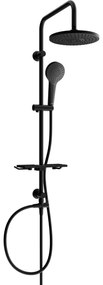 Mexen sprchový set T05 s hornou hlavicou 22,5cm, čierna, 798050593-70