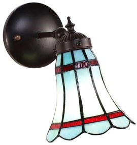 Nástenná lampa Tiffany 17*23 AKVAMARIN