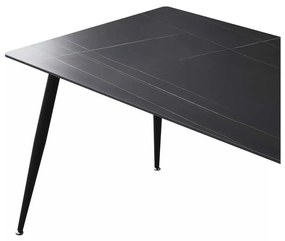 Jedálenský stôl Rion 130 x 70 cm, čierna