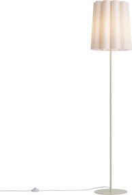 Japandi stojaca lampa béžová s látkovým tienidlom 160cm - Jenni