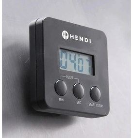 Čierna digitálna minútka s magnetom Hendi