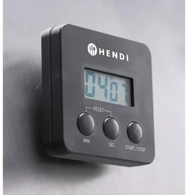Čierna digitálna minútka s magnetom Hendi