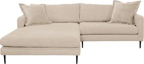 XXXLutz ROHOVÁ SEDAČKA, textil, krémová P & B - Sedačky - 002330003401