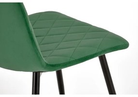 Jedálenská stolička ORIS, 1 ks, tmavozelená