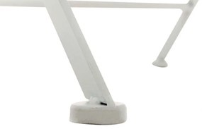 Kovová skladacia stolička Sibell (SET 2 ks) - Biela