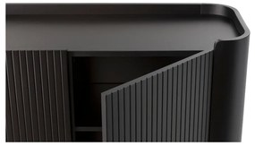 Čierny TV stolík 180x55x40 cm Willa – MOME