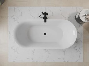 Mexen Roxy, voľne stojaca vaňa 170 x 80 cm, biela, čierny matný prepad, 51201708000-70