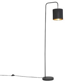 Inteligentná stojaca lampa čierna vrátane svetelného zdroja WiFi A60 - Lofty