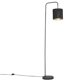 Inteligentná stojaca lampa čierna vrátane WiFi žiarovky A60 - Lofty