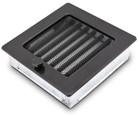 Komínová mriežka čierna so žalúziou 17X17 4F1717ZD