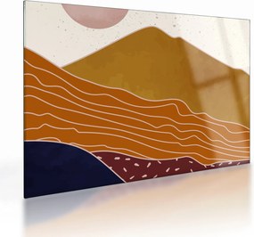 Sklenený obraz - Spacefrog design hory N⁰1 (70x50 cm)