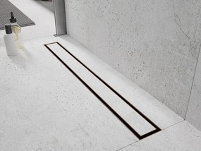 Mexen Flat 360° M13 sprchový žľab 2v1, 50 cm, ružové zlato, 1610050-40