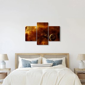Obraz - Planéty s hmlovinou (90x60 cm)