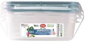 Potravinové škatuľky v súprave 3 ks Snipslock – Snips