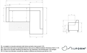 Svetlosivá rozkladacia/s úložným priestorom rohová pohovka (pravý roh/do L) Classy Sophie – Miuform