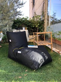 Sedací vak ve tvaru lenošky Daybed černý