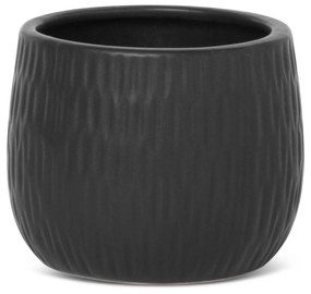KERAMICKÝ KVETINÁČ (FI) 12X10 CM ČIERNA