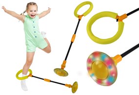 Lean Toys Svetelné švihadlo Hula Hop - žlté