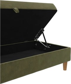 Zelená zamatová podnožka Lilly – Støraa