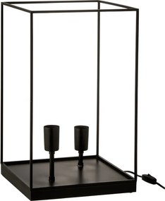 Lampa z čierneho kovového rámu Tilde L - Ø 30,5 * 50,5 cm