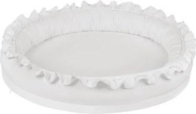 Hniezdo pre deti s volánom bielej