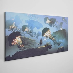 Obraz Canvas Maľba abstrakcie medusa