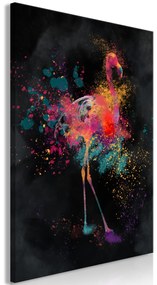 Artgeist Obraz - Flamingo Colour (1 Part) Vertical Veľkosť: 40x60, Verzia: Na talianskom plátne