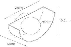 Lucide 45201/01/30 - Nástenné svietidlo BENNI 1xG9/28W/230V čierna