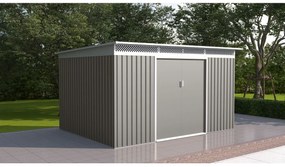 G21 Záhradný domček GRAH 915 - 340 x 269 cm, metalický šedý 63900994
