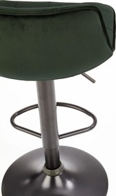 Barová stolička DÁŠENKA - zelená - výškovo nastaviteľná