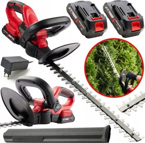 Nožnice na živý plot Kríky Akumulátorové Čepeľ 50 cm 15 mm na rezanie 2xAKU 2,0