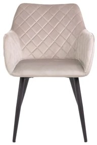 Jedálenská stolička SHELTON zamatová béžová 860510