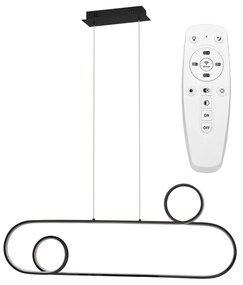 Toolight - LED stropné svietidlo APP808-CP, čierna, OSW-09885