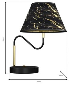 Stolná lampa HERMES 1xE27/60W/230V