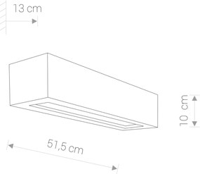 NOWODVORSKI Nástenné betónové osvetlenie SOLID, 2xE27, 60W, šedé