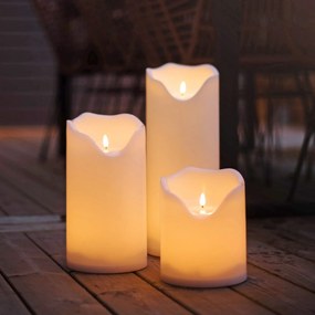STAR TRADING Vonkajšie osvetlenie LED Pillar Candle Flamme 40 cm