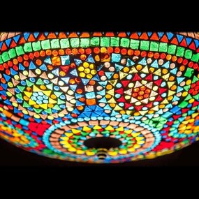 Marocká lampa stropnica mozaiková Melon COLOURS Ø38