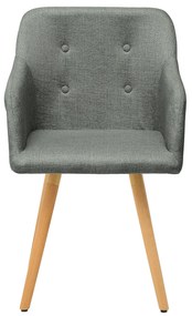 Stolička Scandinavia štruktúra lakťovej opierky šedá