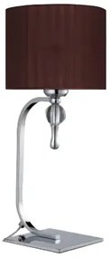 Retro stolová lampa Impress hnedá