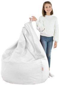 Sedací vak SAKO biely ekokoža