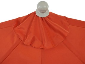 Slnečník polkruh Parla - polyester/hliník - 300cm terakota bez podstavca