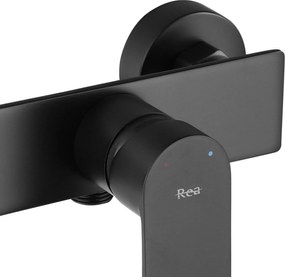 Rea Urban, sprchová batéria s bodovou ručnou sprchovou sadou, čierna, REA-B9909