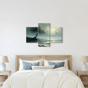 Obraz - Olejomaľba stromu s oceánom (90x60 cm)
