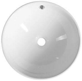 Aqualine Aqualine, Keramické umývadlo na dosku Ø 38 cm, biela, 38171