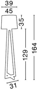 Drevená stojaca lampa Alma 31