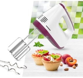 Heinner HM-400BG - Ručný šľahač 400W/230V biela/fialová