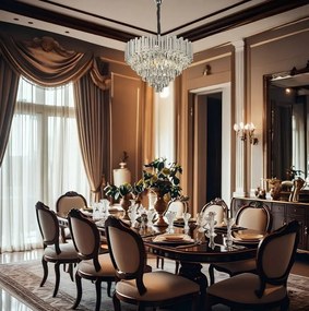 Toolight Toolight, závesné svietidlo 50cm, 7xE14, G051-CP, chrómová, OSW-08945